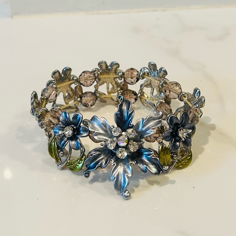 Floral Cuff Bracelet